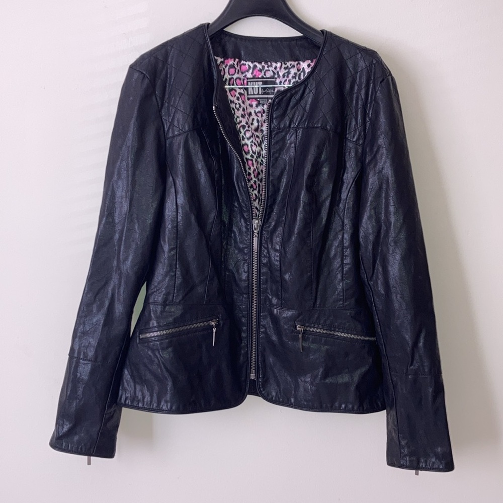 KUT FROM THE KLOTH | Faux Leather Moto Jacket